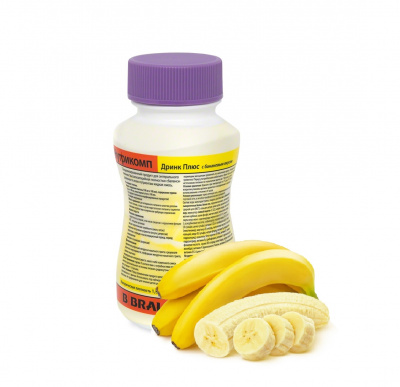 Нутрикомп Дринк Плюс банановый 200 мл. в пластиковой бутылке купить оптом в Сургуте