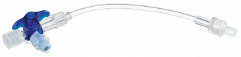 Кран 3-ходовой Дискофикс С с Сэйффлоу 360° синий линия 50 см купить в Сургуте
