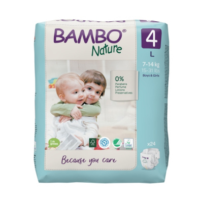 Эко-подгузники Bambo Nature 3 (4-8 кг), 52 шт купить оптом в Сургуте